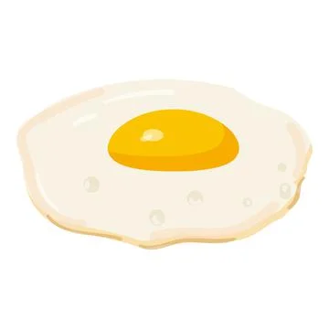 Fried egg icon cartoon vector. Burger meat Stock Illustration