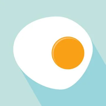 Fried Egg Icon Stock Illustration