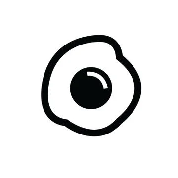 Fried egg icon Illustrazione stock
