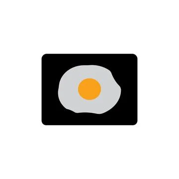 Fried egg icon Stock Illustration