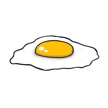 Fried egg Stock Illustration