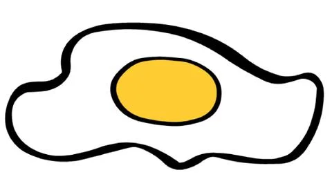 Fried Egg Stock Illustration