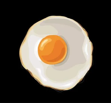 Fried Egg Stock Illustration