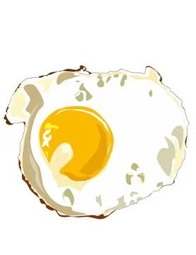 Fried egg Stock Illustration
