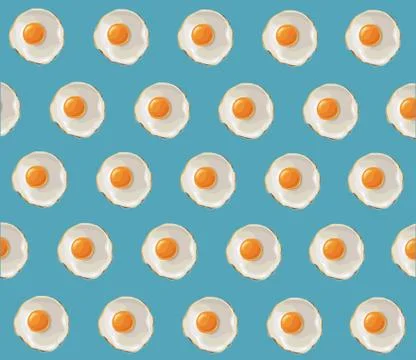 Fried Egg illustration background Stock Illustration