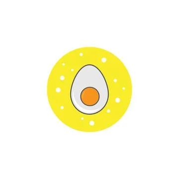 Fried egg illustration Stock Illustration