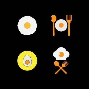 Fried egg illustration 스톡 일러스트