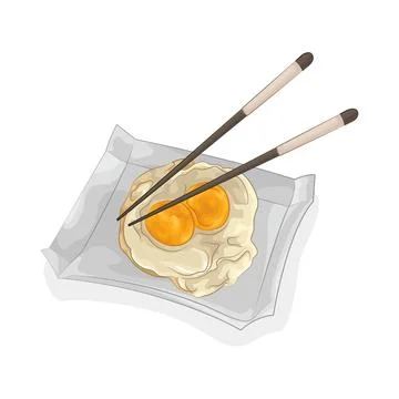 Fried Egg Illustration Stock Illustration