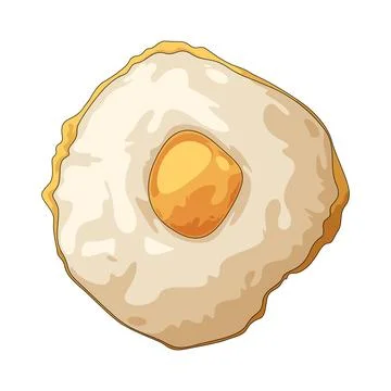 Fried egg illustration Stock Illustration