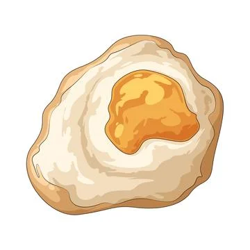 Fried egg illustration Stock Illustration
