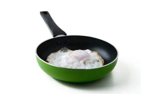 Fried egg in a pan Stock-Fotos