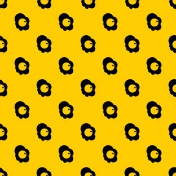 Fried egg pattern vector Illustrazione stock