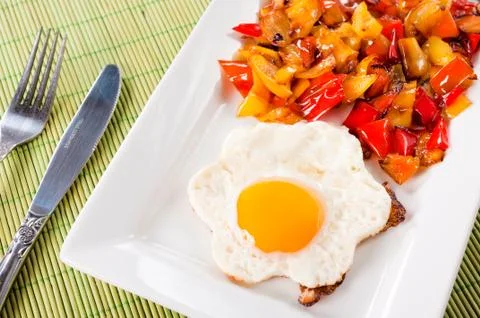 Fried egg Stock Photos