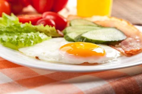 Fried egg Stock Photos