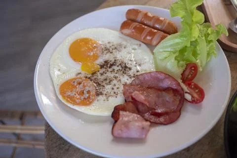 Fried egg Stock Photos