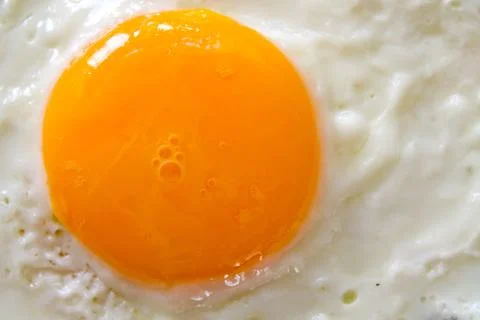Fried egg on a plate Stock Photos