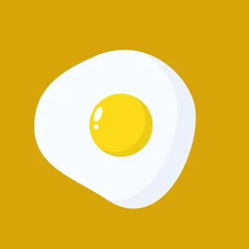 Fried egg vector. free space for text. wallpaper. background. Stock-Illustration
