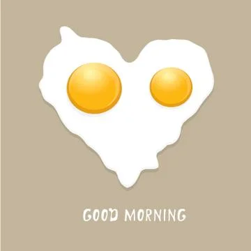 Fried Egg vector . good morning concept Illustrazione stock