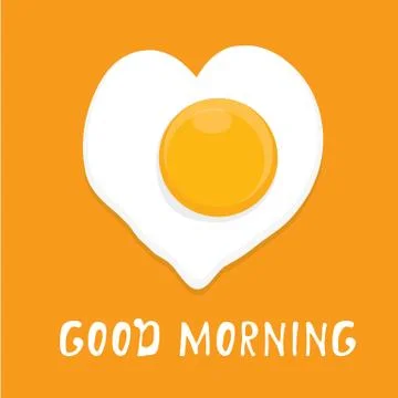 Fried Egg vector . good morning concept Illustrazione stock