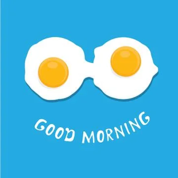 Fried Egg vector . good morning concept Illustrazione stock