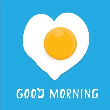 Fried Egg vector . good morning concept Illustrazione stock