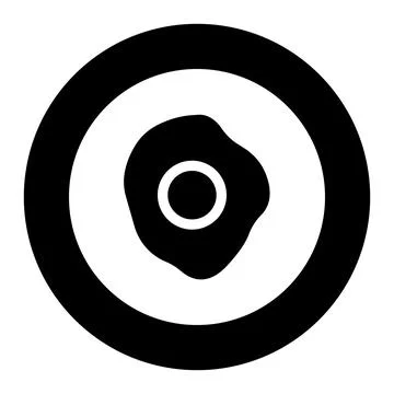 Fried Egg Vector Icon Design Illustration Stock Illustration