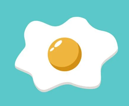 Fried egg vector illustration Stock Illustration