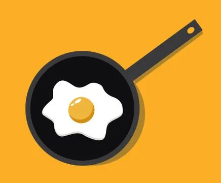 Fried egg vector illustration Stock Illustration