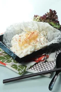 Fried egg white Stock Photos