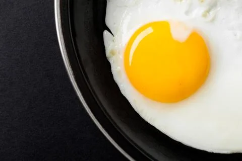 Fried Egg Yolk Stock Photos