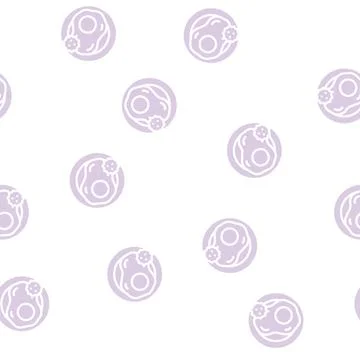 Fried eggs allergy glyph vector seamless pattern Stockillustratie