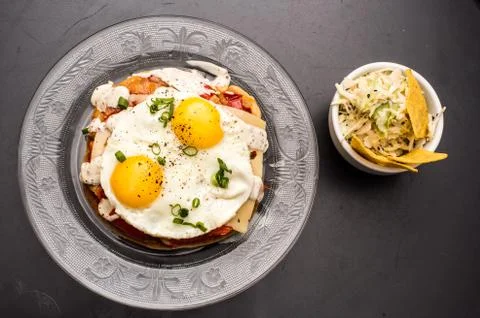 Fried Eggs Breakfast Stock Photos