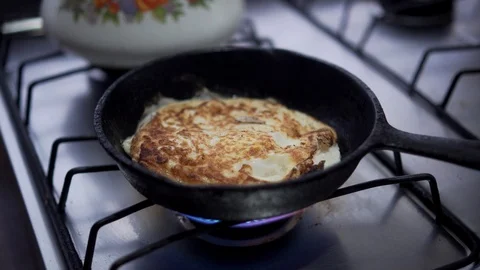 Fried Eggs Stock Footage 112624665