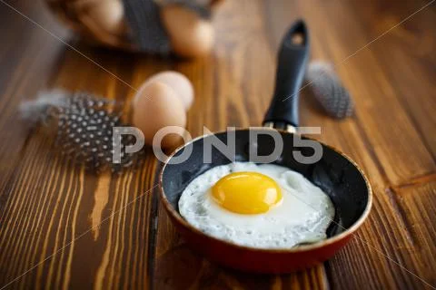 Fried Eggs In A Frying Pan