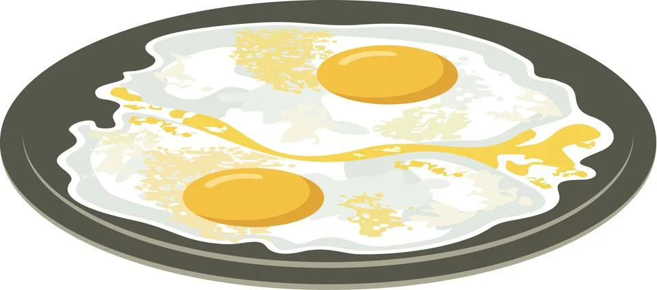 Fried eggs Stock Illustration