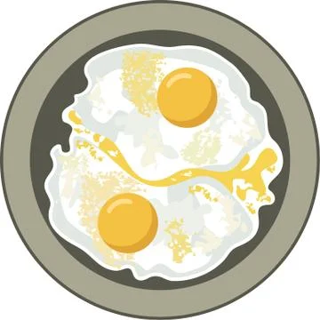 Fried eggs Illustrazione stock