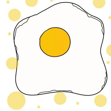 Fried eggs Stock Illustration