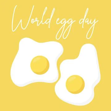 Fried eggs illustration. Two fried eggs. Stock Illustration