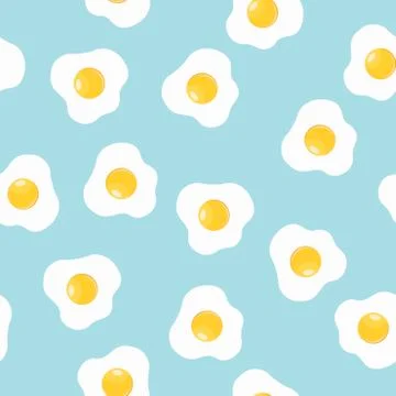 Fried Eggs Pattern Stock Illustration