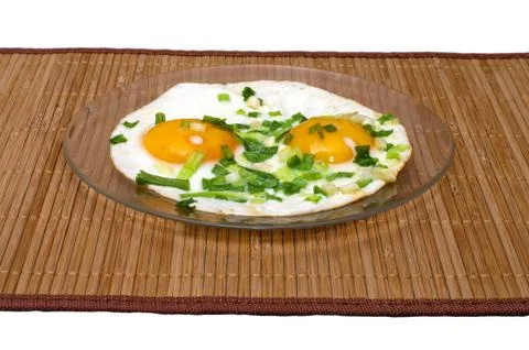 Fried eggs. Stock Photos