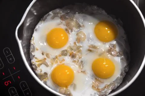 Fried eggs. Stock-Fotos