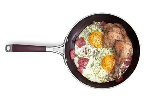 Fried eggs Stock Photos