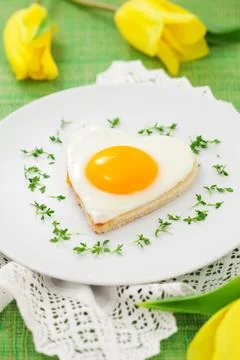 Fried eggs Stock Photos