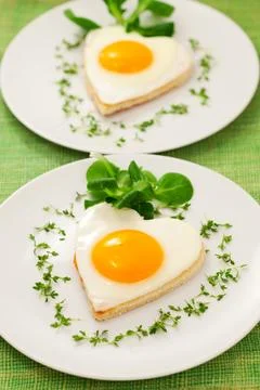 Fried eggs Stock Photos
