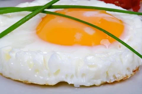 Fried Eggs Sunny Side Up Stock Photos