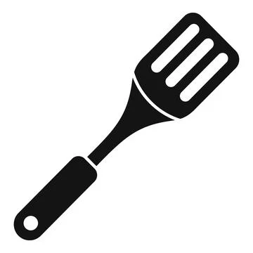 Fried element spatula icon simple vector. Object domestic Stock Illustration