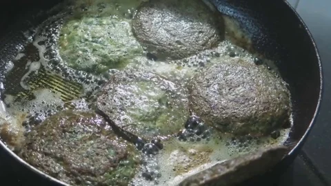 Fried fish on the fire Stock Footage 70738495