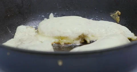 Fried fish in a frying pan Stock Footage 145520299