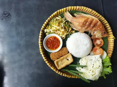 Fried fish menu, delicious menu. Stock Photos