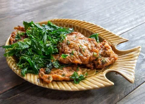 Fried fish paste balls Stock Photos